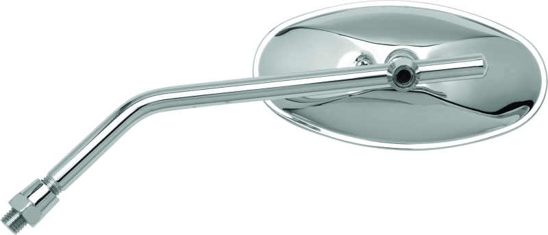 BikeMaster Adjustable Oval Mirror 10mm - Each -Chrome 600804