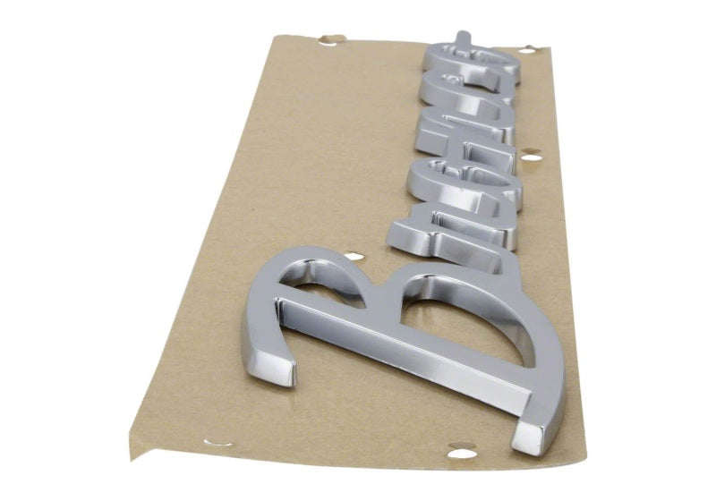 Ford Racing 21-23 Bronco Script Fender Badge - Silver M-1447-BSS