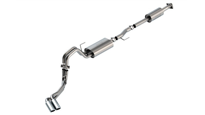 Borla F-150 2021 5.0L 4dr CC SB EC STB Lariat/KR/Platinum/LTD 3/2.25 DSE Cat-Back Touring CHR Tips 140873