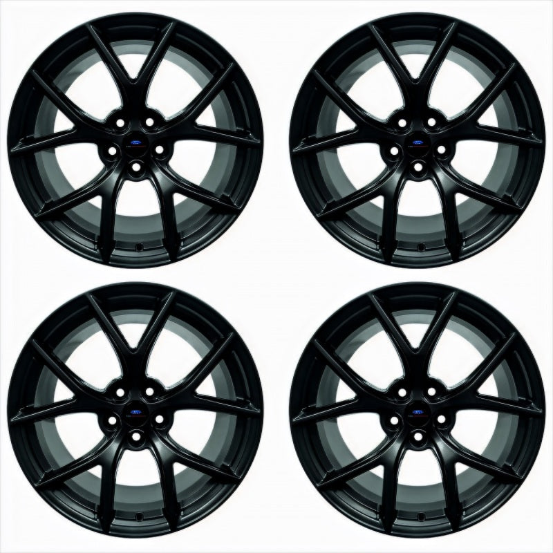 Ford Racing 15-20 Mustang19x10.5in & 19x11in Wheel Kit w/TPMS - Matte Black M-1007K-DC19XMB
