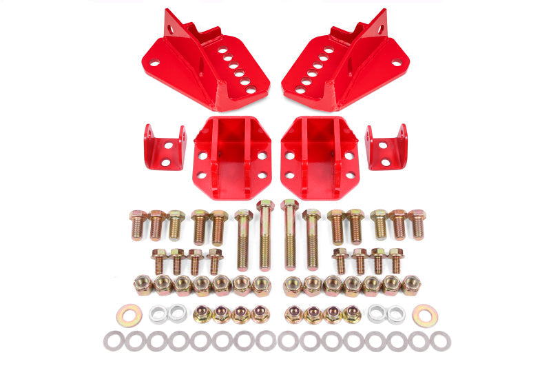 BMR Suspension BMR 64-72 GM A-Body Coilover Conversion Kit Rear Adjust Shock Mt w/o CAB - Red CCK402R