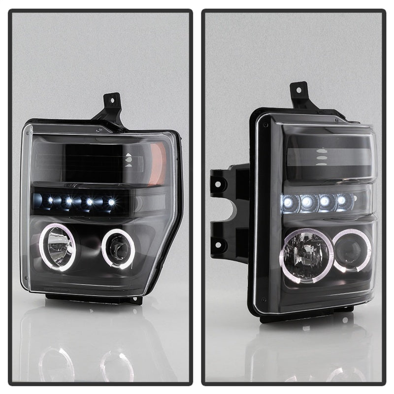 Spyder Signature Ford F250/350/450 Super Duty 08-10 Projector Headlights (PRO-YD-FS08-HL-BKV2) 5086006
