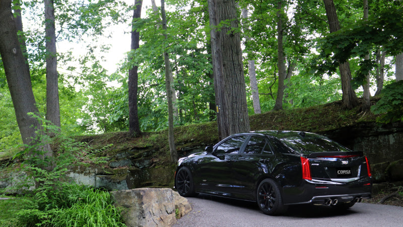 Corsa Performance 16-18 Cadillac ATS-V 3.6T 4in Polished Sport Axle-Back Exhaust