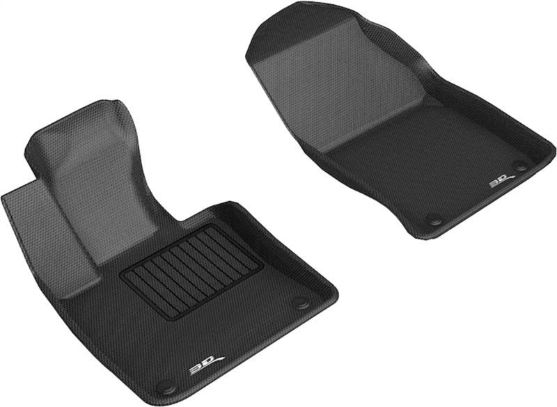 3D MAXpider 19-21 Volvo S60 / V60 / 20-21 V60 Cross Country Kagu 1st Row Floormats - Black L1VV03511509