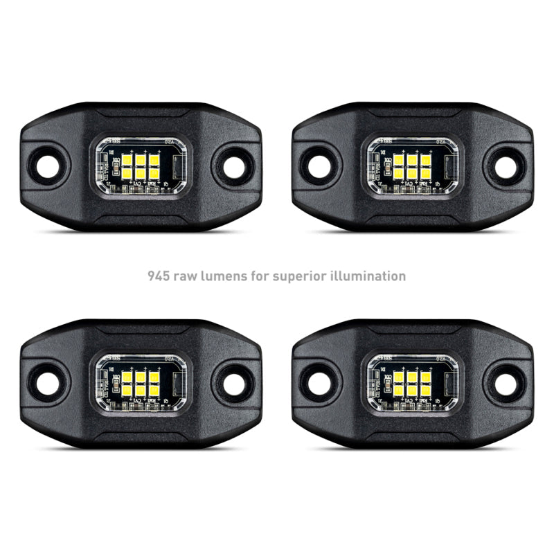 Borne Off-Road Rock Light (Kit of 4) Short Harness BNLT-RL-4A