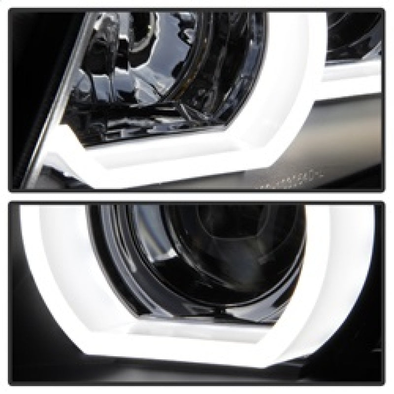 Spyder BMW E90 3-Series 06-08 4DR V2 Headlights - HID Only - Black PRO-YD-BMWE9005V2-HID-DRL-BK 5083852