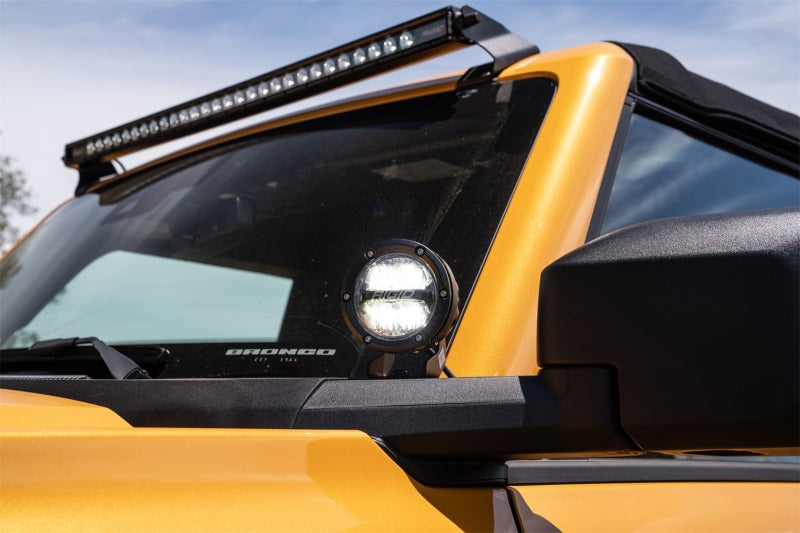Ford Racing 2021+ Ford Bronco Mirror Mounted 4in Rigid LED Lights Kit M-15200K-BML