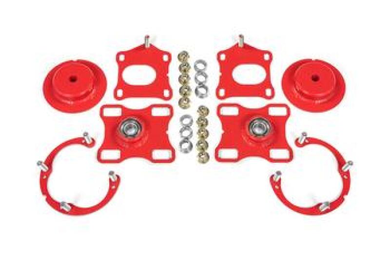 BMR Suspension BMR 11-14 Ford Mustang / Shelby GT500 Caster Camber Plates - Red WAK751R