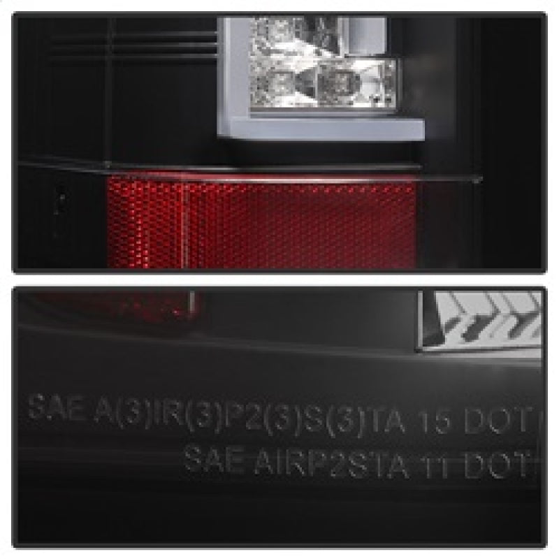 Spyder Chevy Silverado 07-13 Version 2 LED Tail Lights - Black ALT-YD-CS07V2-LED-BK 5081766