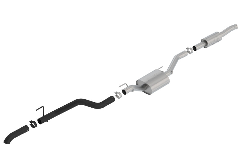Borla 2020 Jeep Gladiator JT 3.6L V6 AWD ATAK Climber Catback w/ Black Turndown Tip & Over-Axle 140810CB