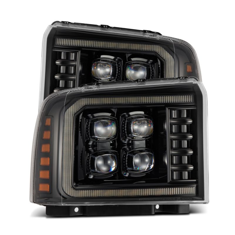AlphaRex 05-07 Ford Super Duty/Excursion NOVA-Series LED Projector Headlights Alpha-Blk w/Activ Ligh 880318 *Discontinued