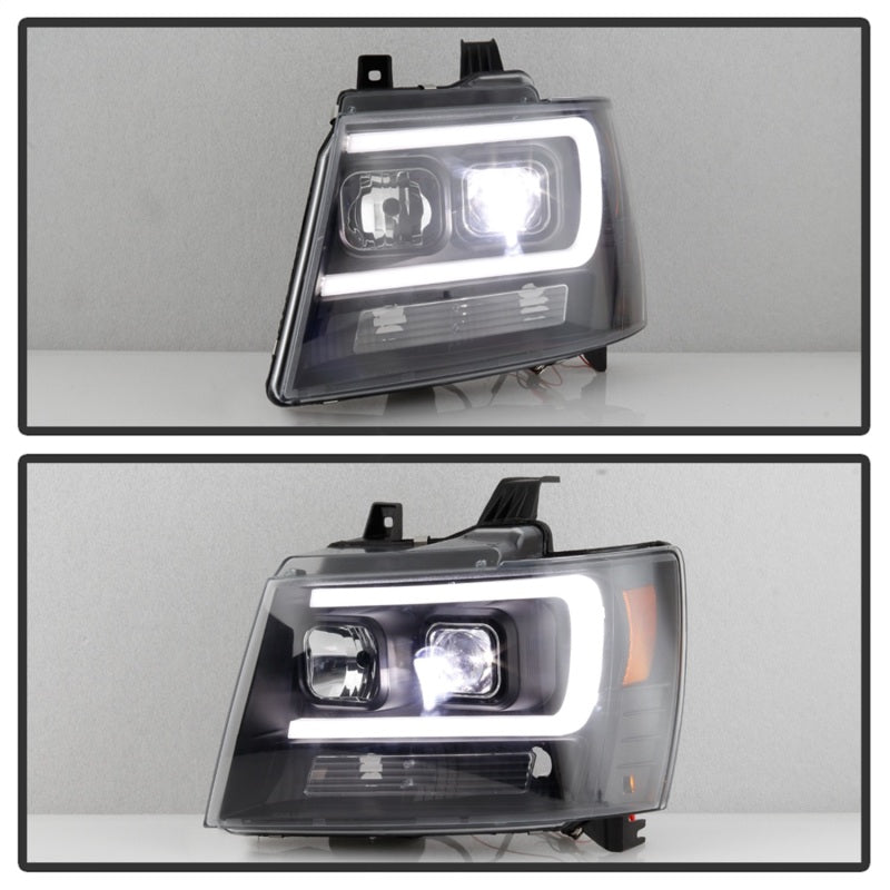 Spyder Chevy Suburban 1500/2500 07-14 Tahoe 07-14 LED Headlights Black PRO-YD-CSUB07V2PL-BK 5087515