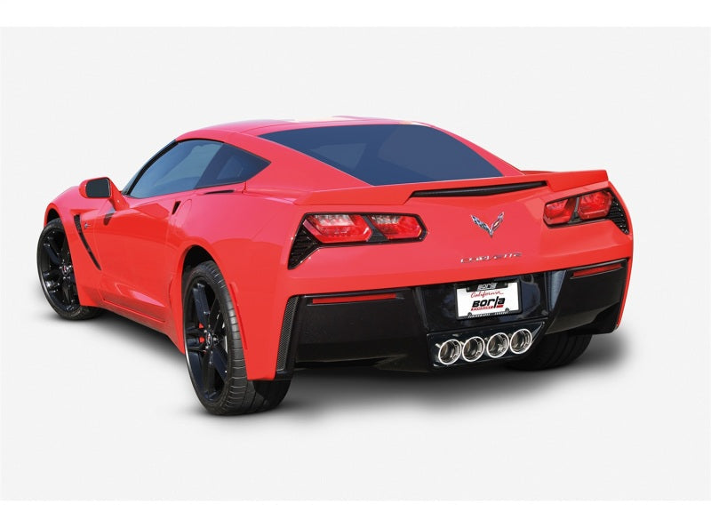 Borla 14-15 Chevy Corvette C7 w/o AFM w/o NPP Atak Rear Section Exhaust Quad Rd RL Tips 11881
