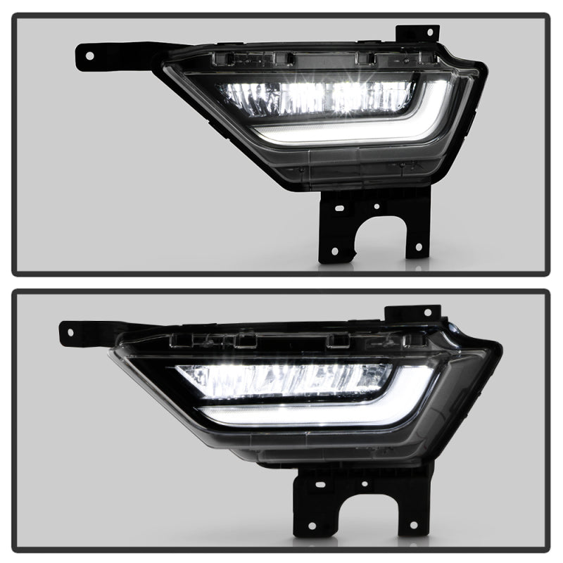 SPYDER 21-23 Ford F150 OEM Style Full LED Fog Lights w/ Switch FL-FF1502021-LED-C 9052255