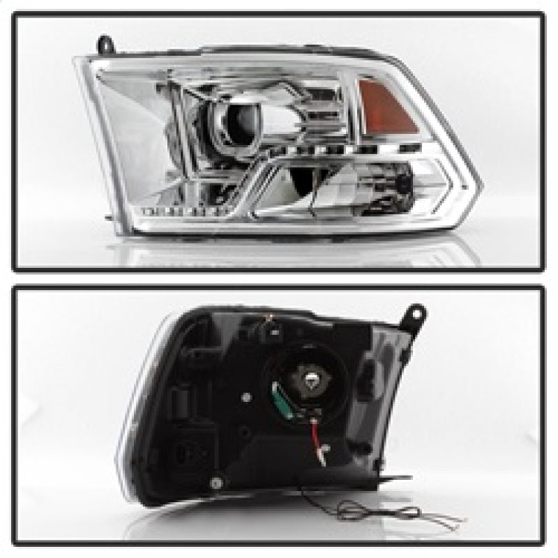 SPYDER xTune Dodge Ram 2009-2014 Halo LED Projector Headlights - Chrome PRO-JH-DR09-CFB-C 9036743