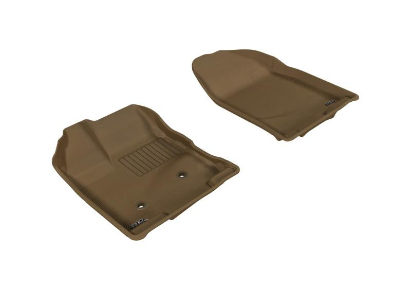 3D MAXpider 2007-2014 Ford Edge Kagu 1st Row Floormat - Tan L1FR02011502