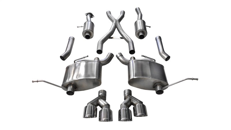 Corsa 11-20 Jeep Grand Cherokee 3.6L V6 Polished Sport Cat-Back Exhaust 14984