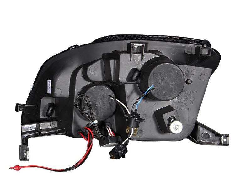 Anzo 1997-2001 Honda Prelude Projector Headlights w/ Halo Black w/ LED