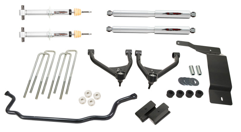 Belltech 07-13 Silverado / Sierra 1500 4WD Ext & Crew Cab 4in Trail Perf Lift Kit w/ Front Sway Bar 150207TPS