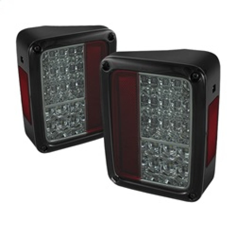 Spyder Jeep Wrangler 07-15 LED Tail Lights Smoke ALT-YD-JWA07-LED-SM 5070418