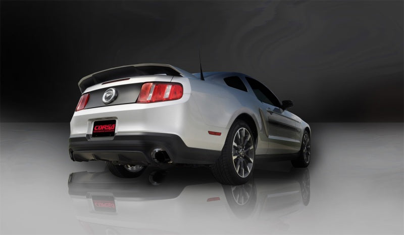 Corsa Performance 11-14 Ford Mustang GT/Boss 302 5.0L V8 Black Xtreme Axle-Back Exhaust