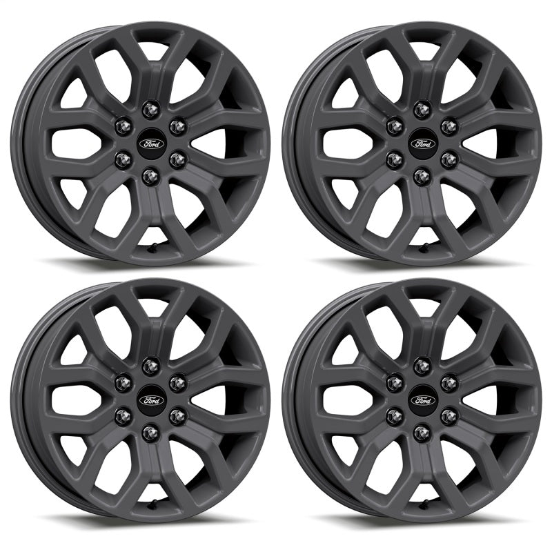 Ford Racing 15-22 F-150 18x7.5in Matte Gray Wheel Kit M-1007K-1875G