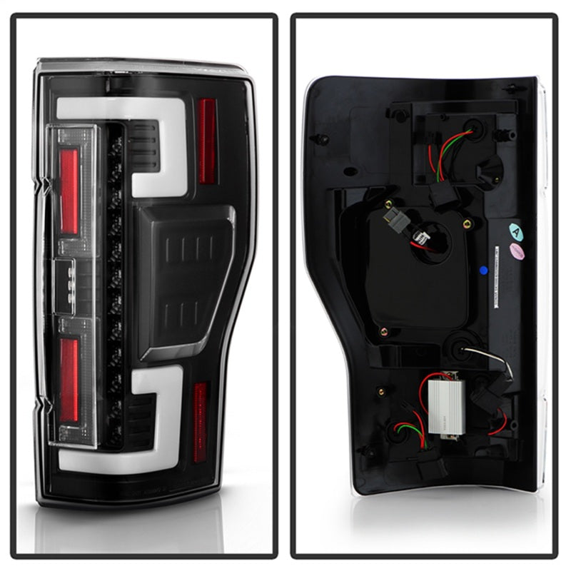 SPYDER 20-21 Ford F250 Superduty LED Tail Lights - Black (ALT-YD-FS20HAL-LED-BK) 5088659