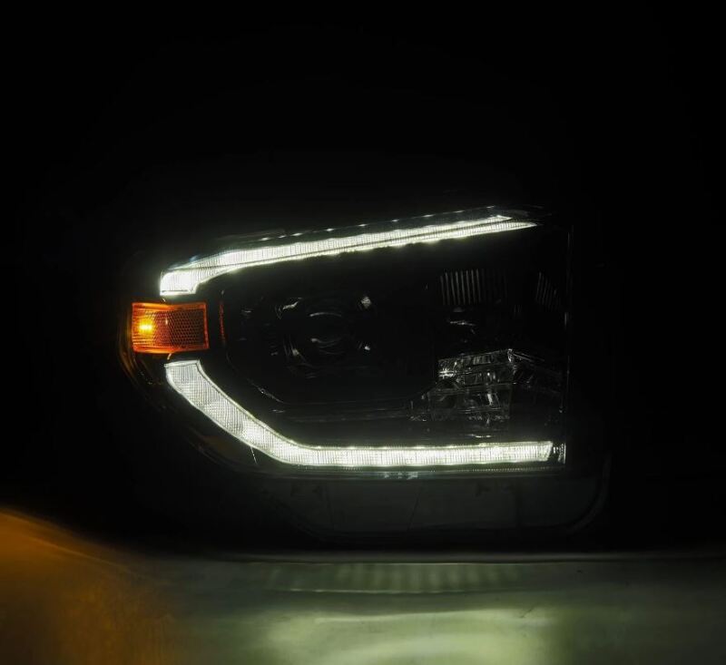 AlphaRex 14-21 Toyota Tundra PRO-Series Projector Headlights Black w/Seq. Sig. + DRL 880839 *Discontinued