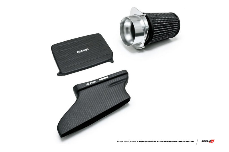 AMS Performance 14-18 Mercedes-Benz CLA 45 AMG 2.0T Alpha Intake System w/Carbon Fiber Duct & Lid ALP.19.08.0004-1