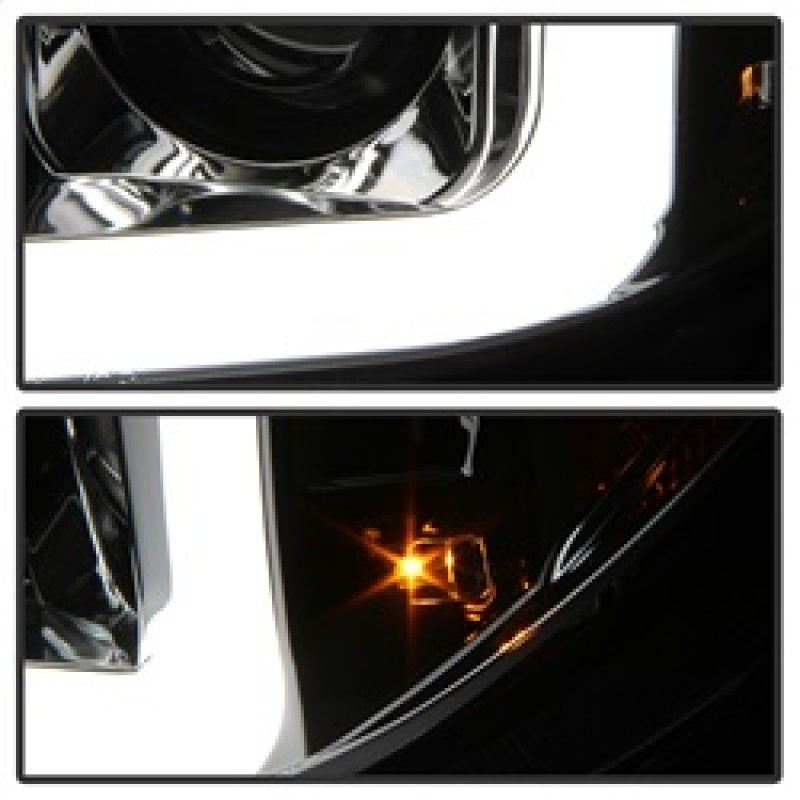 Spyder 07-13 Toyota Tundra V2 Light Bar DRL Projector Headlights - Chrome (PRO-YD-TTU07V2-LB-C) 5084651
