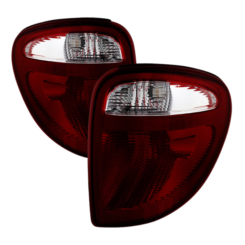 SPYDER Xtune Dodge Caravan 01-07 OEM Style Tail Lights Dark Red ALT-JH-DCA04-OE-RSM 9030925
