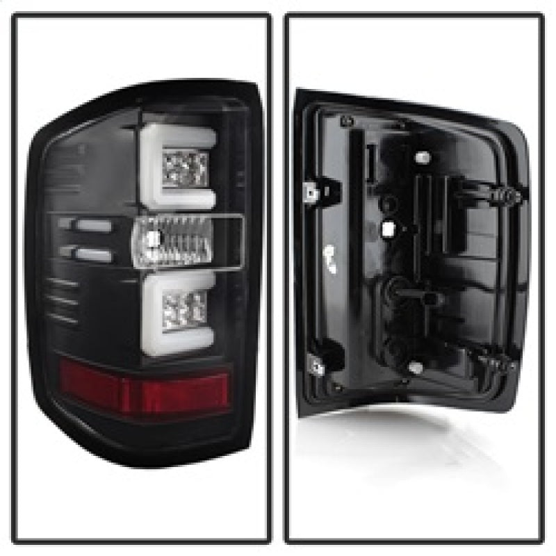 Spyder Chevy Silverado 2016-2017 Light Bar LED Tail Lights - Black ALT-YD-CS16-LED-BK 5083722