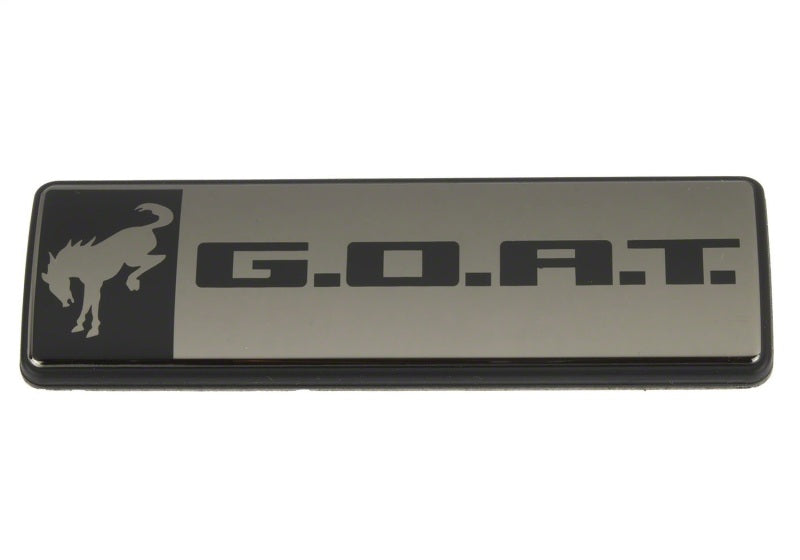 Ford Racing Bronco/Bronco Sport G.O.A.T. Badge - Black/Black M-1447-GOATBLK