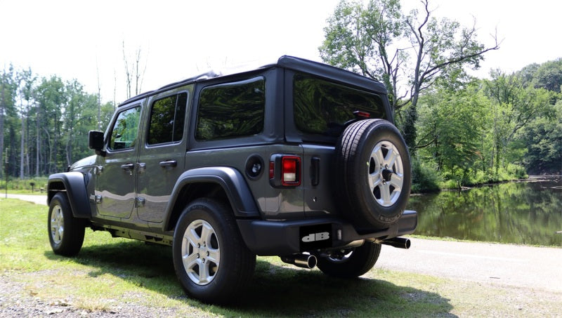 Corsa 18+ Jeep Wrangler JL 2.5in Dual Rear Exit Polished Tips Touring Axle-Back Exhaust 21016
