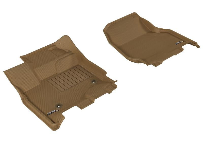 3D MAXpider 2015-2020 Ford F-150 Sprcab/Sprcrew Kagu 1st Row Floormat - Tan L1FR08311502