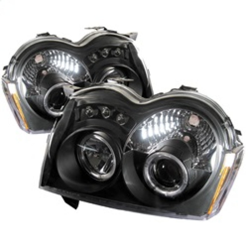 Spyder Jeep Grand Cherokee 05-07 Projector Headlights LED Halo LED Blk Low 9006 PRO-YD-JGC05-HL-BK 5011091