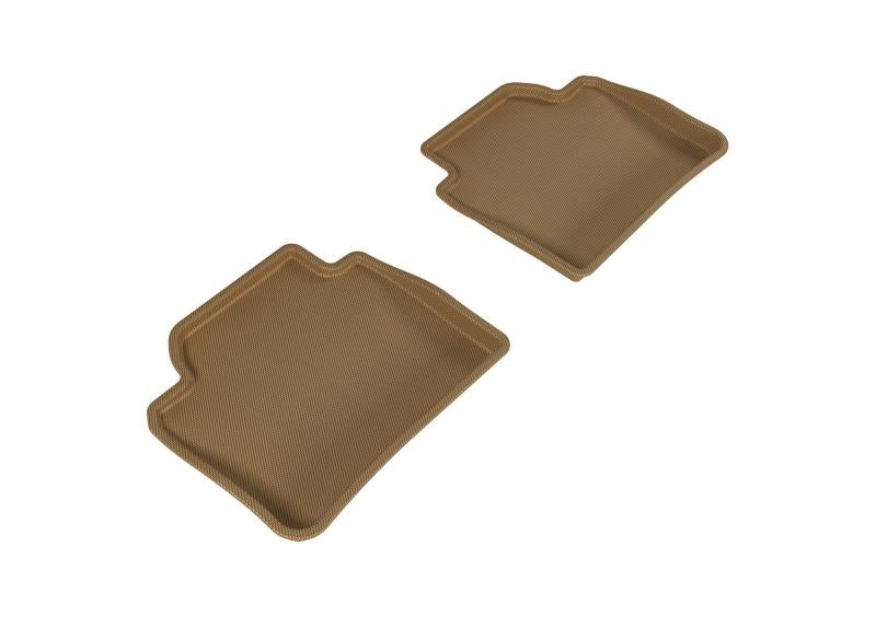 3D MAXpider 2012-2020 BMW 3 Series/4 Series Gran Coupe F30/F36 Kagu 2nd Row Floormats - Tan L1BM03721502