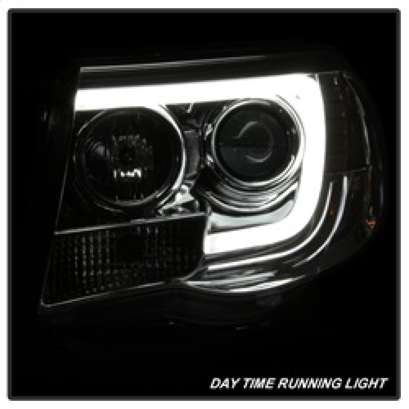 Spyder Toyota Tacoma 05-11 Projector Headlights - Light Bar DRL - Chrome PRO-YD-TT05V2-LB-C 5084668