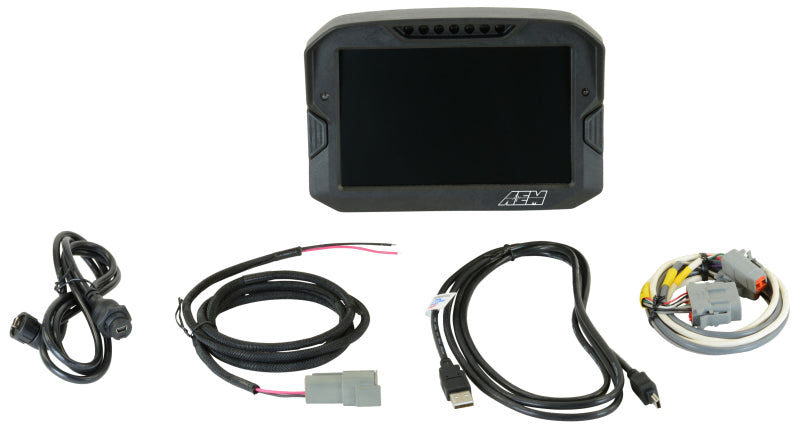 AEM Electronics Digital Dash, CD-7L, Carbon Housing, Data Logging, CAN Bus, Kit