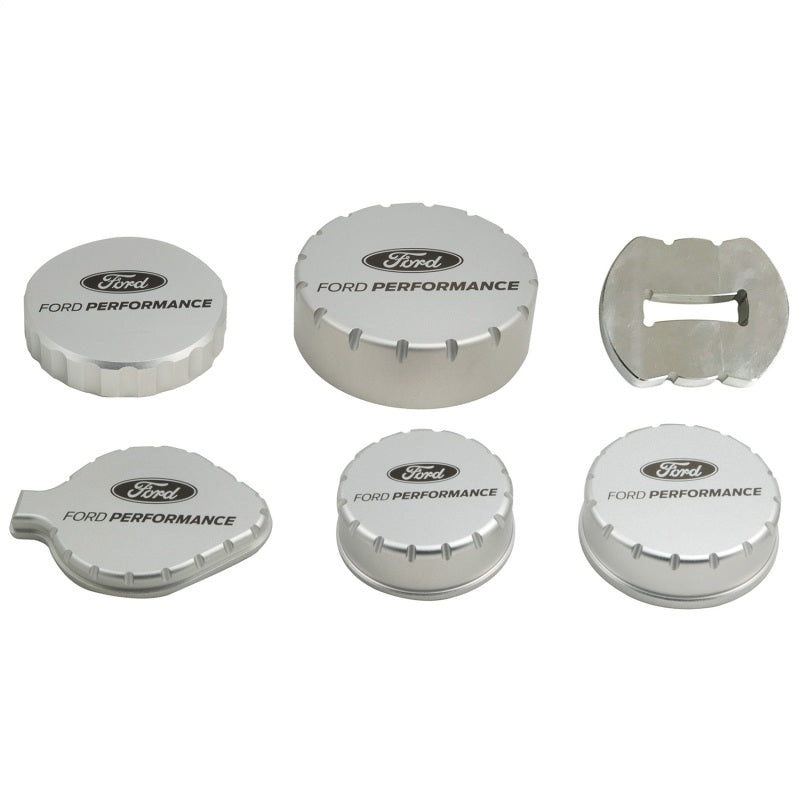 Ford Racing 15-19 Mustang 2.3L/5.0L/5.2L Aluminum Machined Engine Cap Covers M-6766-M50A