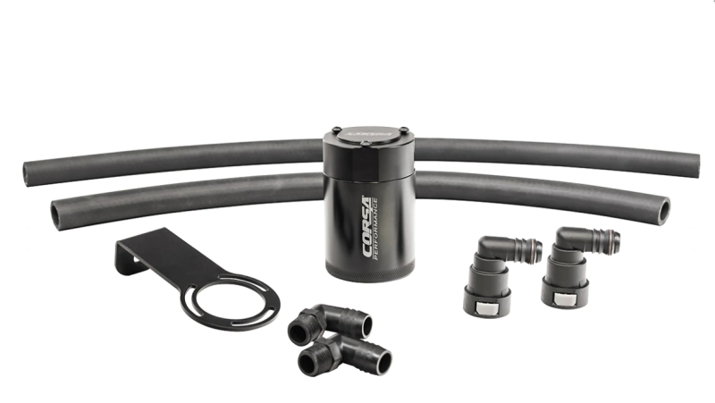 CORSA Performance Corsa 21-22 Dodge Ram TRX Crew Cab Aluminum Oil Catch Can w/Mounting Bracket CC0008