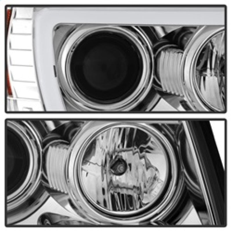 Spyder Toyota Tacoma 05-11 Projector Headlights - Light Bar DRL - Chrome PRO-YD-TT05V2-LB-C 5084668