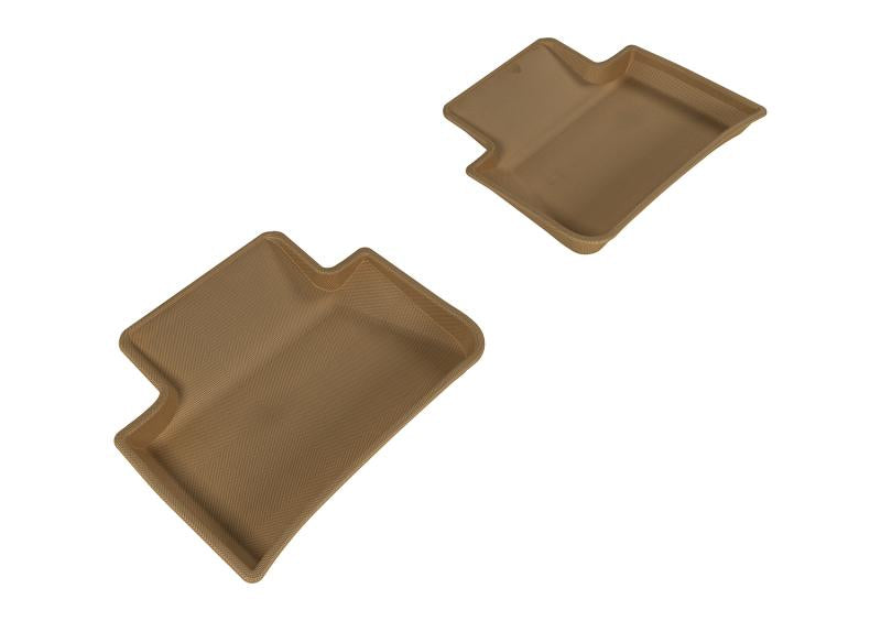3D MAXpider 2014-2019 Porsche Macan Kagu 2nd Row Floormats - Tan L1PO01421502