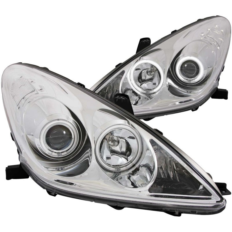 Anzo 2002-2003 Lexus Es300 Projector Headlights w/ Halo Chrome (CCFL)