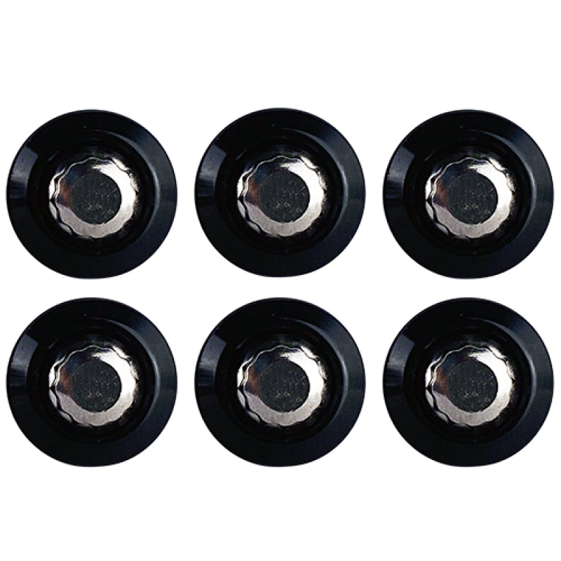 BLOX Racing New Fender Washers Kit M6 12pt - 6pc Large Diameter Black BXAC-00311-BK