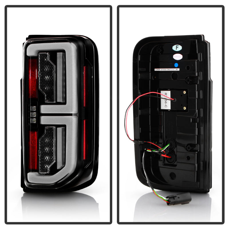SPYDER 21-23 Ford Bronco Factory LED Model LED Tail Lights (ALT-YD-FB21-LED-BK) 5088758