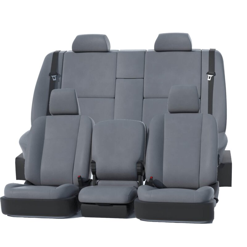Covercraft 24-25 Ford F250-F550 Leatherette PrecisionFit Custom Front Row Seat Covers - Medium Grey GTF4422ABLTMG