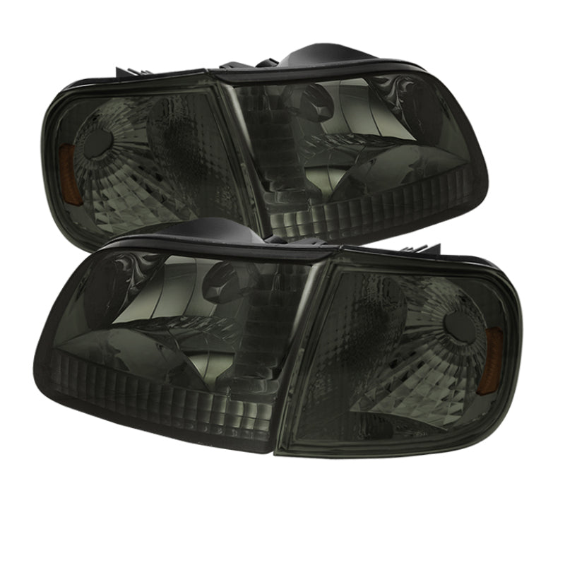 SPYDER Xtune Ford F150 97-03 / Expedition 97-02 Crystal Headlights w/Corner Smoke HD-JH-FF15097-SET-AM-SM 5070333