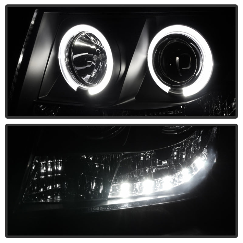 Spyder Chevy Suburban 1500 07-14 Projector Headlights LED Halo LED Blk Smke PRO-YD-CSUB07-HL-BSM 5078346