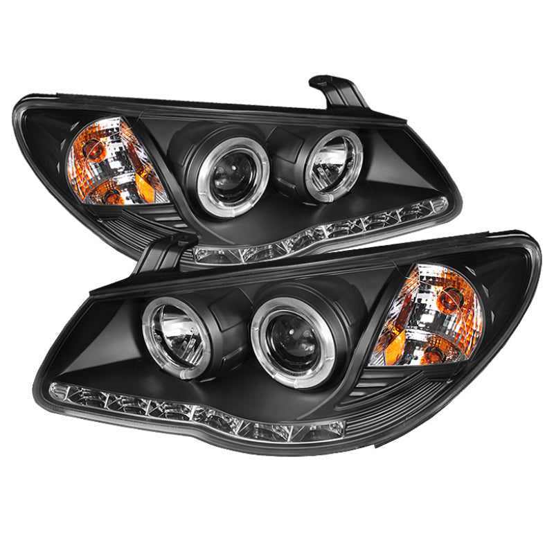 Spyder Hyundai Elantra 07-10 Projector Headlights LED Halo DRL Blk PRO-YD-HYELAN07-DRL-BK 5070241